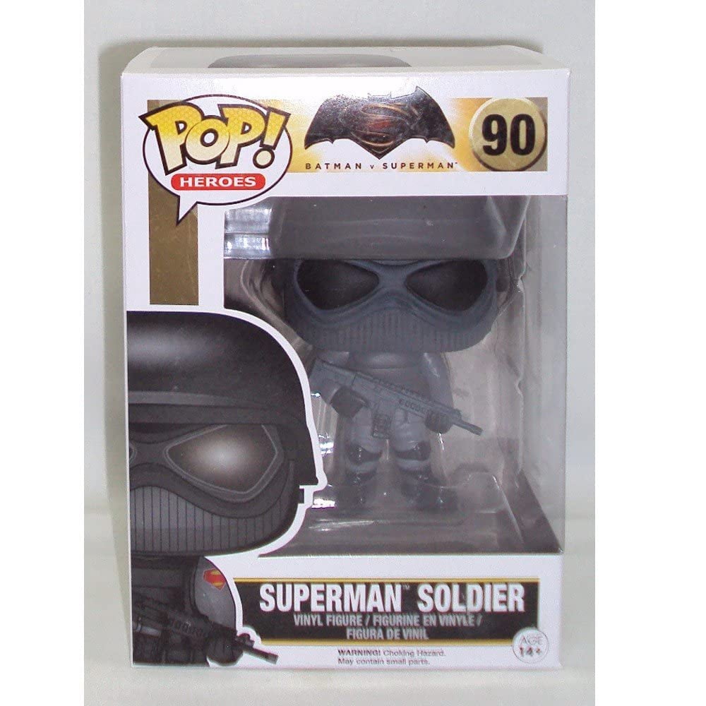 Funko POP Heroes: Batman vs Superman - Superman Soldier Action Figure