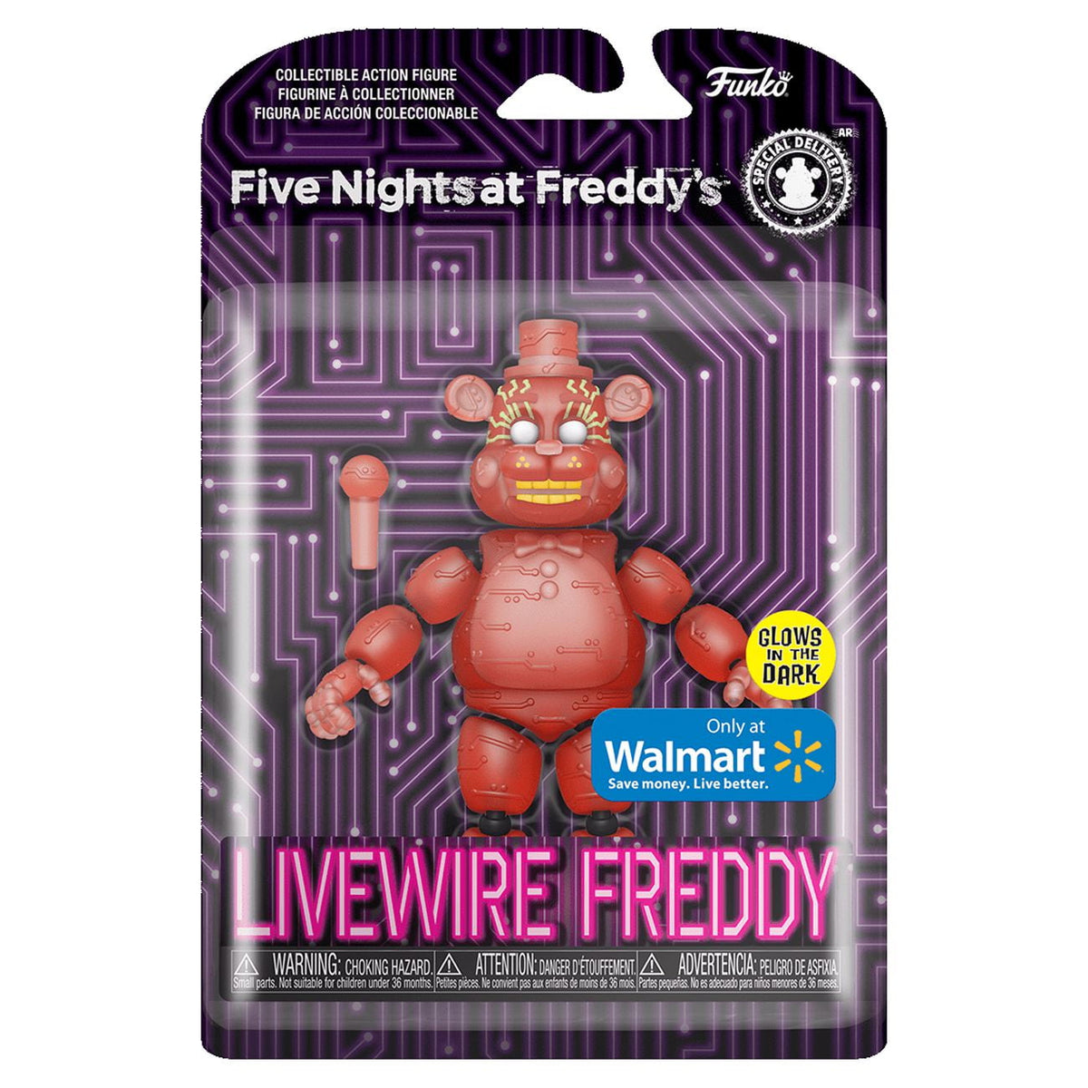 Action Figure: Five Nights at Freddy's - Freddy (Orange Glow) (Walmart Exclusive)